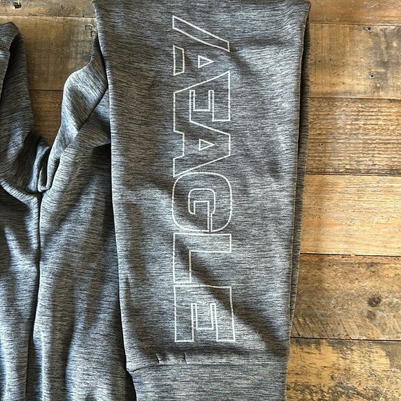 American Eagle sweatpants joggers zippered pockets marbled gray size M - Picture 5 of 5